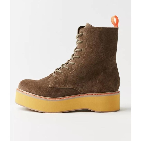 Urban Outfitters Gemma Suede Utility Boot Green - Picture 3 of 6